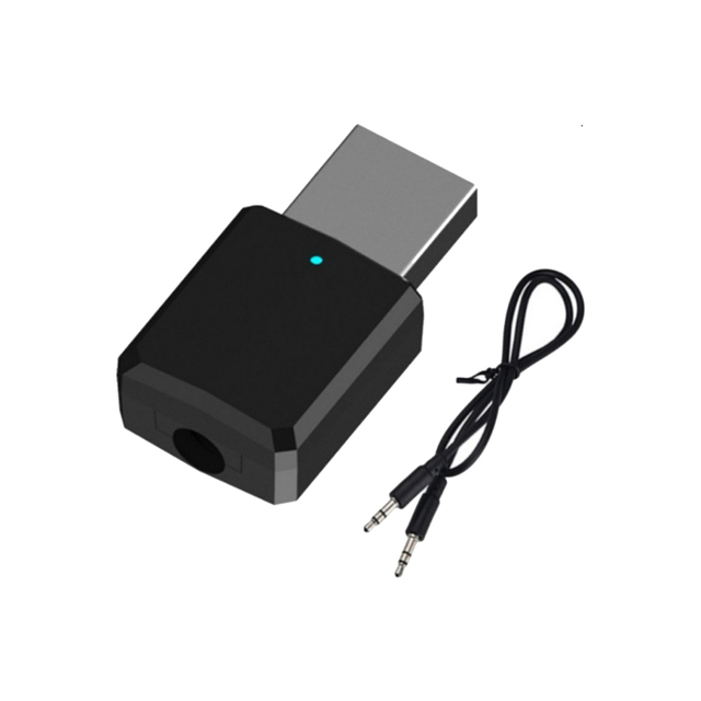 2 in 1 USB BT 5.0 Transmitter Receiver AUX Audio Adapter for TV/PC/Car USB BT Transmitter Receiver