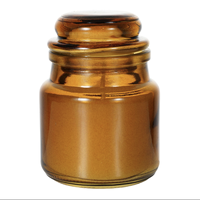 Pot à bougie en verre d'aromathérapie Yankee avec couvercle en verre 100ml pour la décoration de la maison