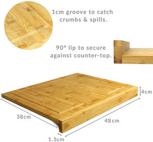 Tavola di Legno di Legno di bambù <span class=keywords><strong>Tagliere</strong></span> <span class=keywords><strong>Grande</strong></span> Bancone Bordo di Taglio Pasticceria Bordo <span class=keywords><strong>per</strong></span> <span class=keywords><strong>Impastare</strong></span> sacchetto di Pasta - Product Image 5