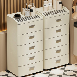 8008-2 Armoire à tiroirs en plastique de grande taille à 2 couches de style européen pour le rangement des enfants et des adultes - Product Image 6