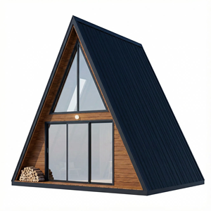 Casa de Juegos Infantil Triangular de Madera y Acero para Exteriores |   Casa de Jardín Prefabricada Moderna y Ecológica para Hacerlo Usted Mismo - Product Image 5