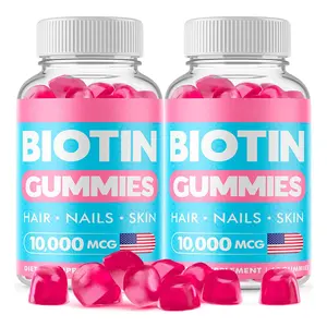 Частная этикетка halal edibles биотин таблетки для потери веса 3d медведи волосы ногти конфеты экзотические конфеты на заказ конфеты жевательные конфеты