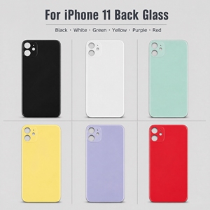Coques de téléphone portable pour <span class=keywords><strong>iPhone</strong></span> <span class=keywords><strong>11</strong></span>, <span class=keywords><strong>vitre</strong></span> arrière OEM de <span class=keywords><strong>remplacement</strong></span>, couvercle arrière, couleurs disponibles, vente en gros - Product Image 4