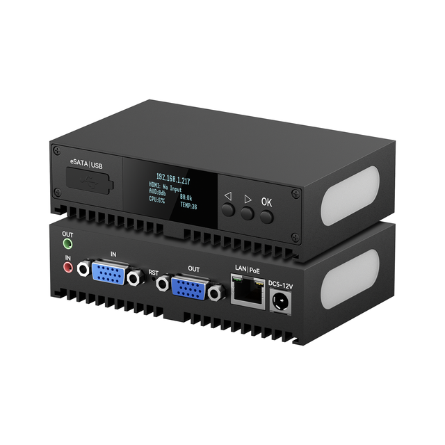 H.265/H.264 1080P60 NDI-VGA Live Streaming Encoder/Decoder ARM Cortex A7 Quad-Core 1.2GHz 2GB DDR4 8GB EMMC AAC/MP3 Dual-Band