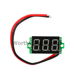Digital display voltmeter head 3.2~30V(two lines) accuracy 0.5% STM8S003 main control with reverse connection protection