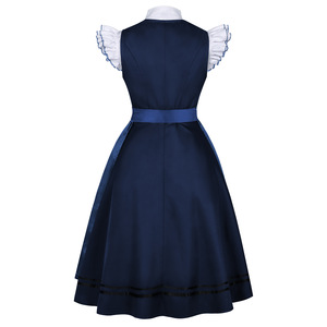 <strong>Women</strong> German Oktoberfest Dirndl Dress Medieval Bavarian <strong>Costume</strong> with Apron <strong>Plus</strong> <strong>Size</strong> <strong>Halloween</strong> Party Dress - Product Image 6