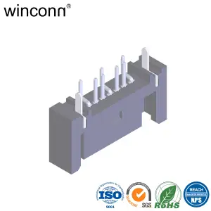 8639 Panel Mount Straight DIP Networking Copper Galvanized1.27 Mm Pitch Micro Sata Connector