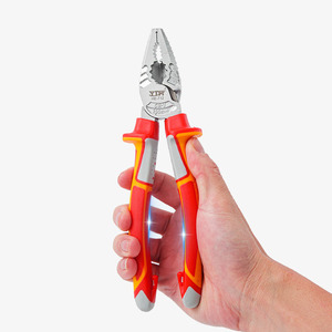 YTH 8 İnç Çok Fonksiyonlu Kombinasyon Pense, Endüstriyel Elektrik İşleri için Tel Kesme, Sıkma, Soyma Pensesi - Product Image 3