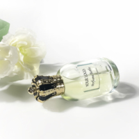 Bouteille de parfum vide cylindre unique clair 100ml emballage cosmétique bouteille de pompe de lotion bouteilles de parfum transparentes en verre