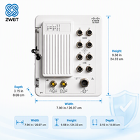 Commutateur Cisco Catalyst IE-3400H-8FT-A, robuste, IP67, 8x 100M M12 D-Coded, -40°C à 75°C, montage mural, sans ventilateur, Network Advantage