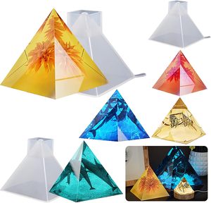 Resin Releasing Pyramid Casting <b>Soap</b> Making <b>Molds</b> Silicone <b>Mold</b> for Candle Home Decorate <b>Mold</b> Candle Making - Product Image 1
