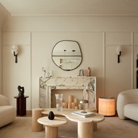 Services de rendu 3D pour l'aménagement intérieur d'appartements minimalistes et chaleureux : salon, salle à manger, cuisine, chambre, bureau