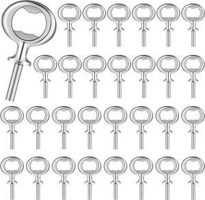 Металлическая открывалка для бутылок, пустая плоская открывалка для бутылок из нержавеющей стали, набор вставок, резьбовой Пивной инструмент для бара, для ремесла по дереву - Product Image 1