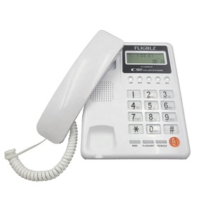 Teléfono de identificación de llamadas de oficina fijo a precio competitivo con altavoz bidireccional y botón transparente, telefonía de línea <span class=keywords><strong>fija</strong></span> - Product Image 4