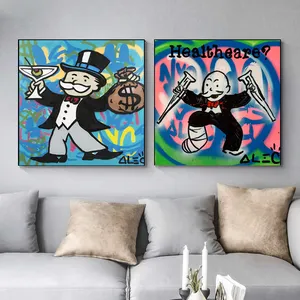 Drôle de dessin animé SCROOGE HD Graffiti Pop Art affiche impression toile peinture image décorative pour bureau salon décoration de la maison