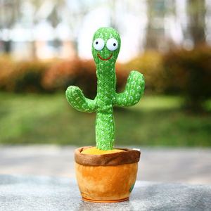 最新のメキシコダンシングカクタスぬいぐるみおもちゃ 面白い電動録音歌う踊るぬいぐるみカクタス - Product Image 5