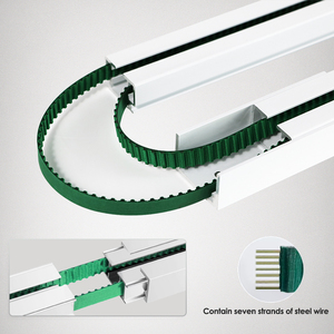 Tringles à rideaux motorisées à <span class=keywords><strong>double</strong></span> rail pour un contrôle indépendant de deux couches de traitements de fenêtre pour portes coulissantes - Product Image 5