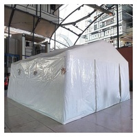 Abri d'urgence gonflable portable, résistant aux flammes, en PVC Oxford imperméable, pour secours en cas de catastrophe, camping, réfugiés