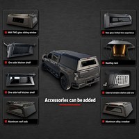 Coque de camping-car en alliage d'aluminium de qualité supérieure MJXF, étanche et anti-poussière, compatible avec Ford F-150, Toyota Tacoma, Chevrolet Silverado 1500