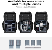 Kamera rucksack, Hartschalen-Kamera tasche mit 15,6-Zoll-Laptopfach und Stativ ständer und Fotografie-Rucksack mit großer Kapazität