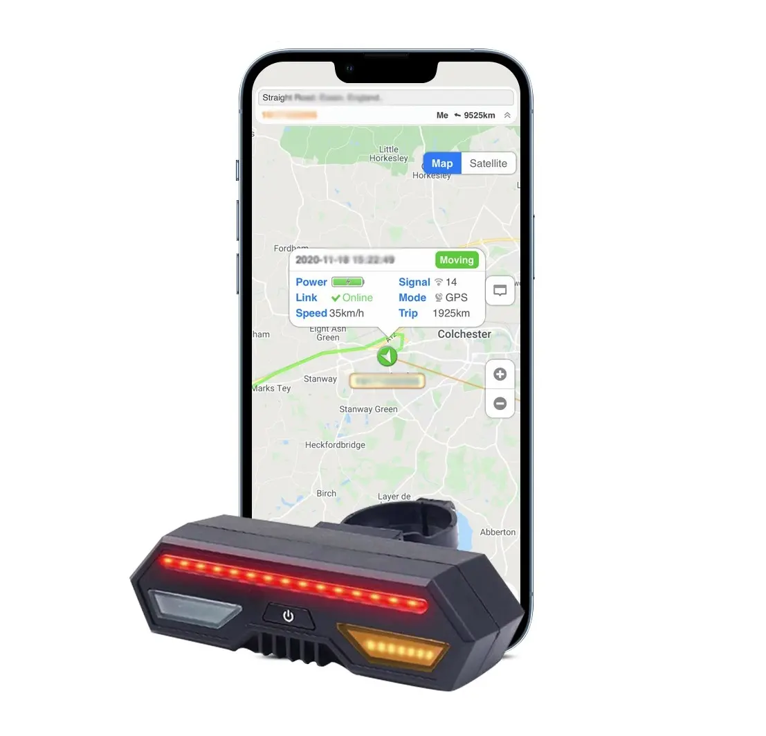 SinoTrack Sensor Pelacak GPS Sepeda, ST-908 Model Terbaru dengan Aplikasi Platform Web Gratis
