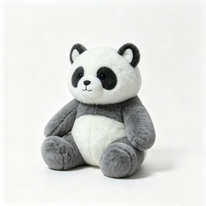 Sac à dos en peluche Panda personnalisé, gris et blanc, design moelleux, rembourrage en coton PP doux, unisexe, pour fêtes, taille 51-99 cm - Product Image 2