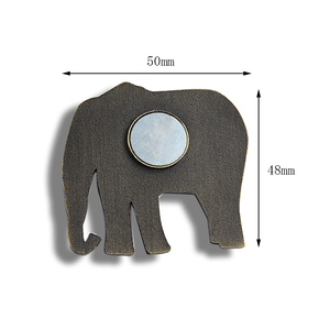 Imán de nevera personalizado de elefante en esmalte duro, recuerdo turístico promocional - Product Image 4
