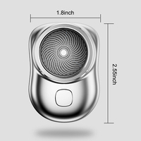 Mini rasoir de poche Rechargeable par USB, rasoir électrique Portable pour hommes, rasoir humide et sec