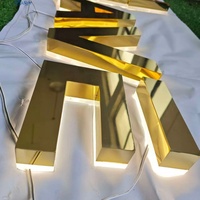 Enseignes de magasin en lettres 3D personnalisées par le fabricant, rétroéclairées, lumineuses, enseignes de bâtiment, enseignes commerciales, logo mural, enseignes extérieures pour entreprises