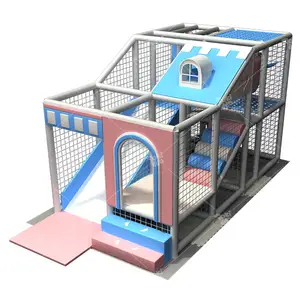 Pokiddo 15 sqm Sweet style kids slides indoor plastic playground small indoor playground equipment of commercial indoor