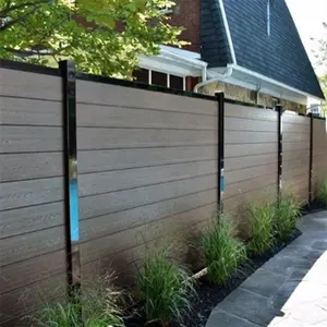 Pannelli di recinzione del giardino di casa del recinto del wpc composito di plastica di legno poco costoso all'aperto migliore dei pannelli del recinto del pvc del vinile