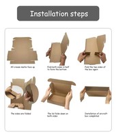 Fabricant de grandes boîtes en carton imprimées en couleur pour l'expédition de vêtements Emballage postal en carton ondulé avec logo personnalisé