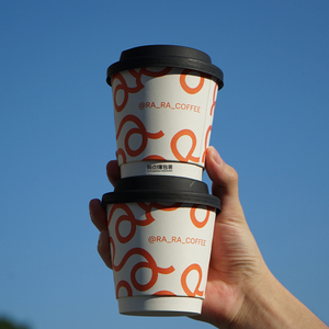 Gobelets en papier à double paroi de 12 oz de qualité alimentaire personnalisés avec couvercles et logo personnalisé pour <span class=keywords><strong>les</strong></span> boissons froides et <span class=keywords><strong>les</strong></span> boissons à emporter, marque Littleboom - Product Image 3