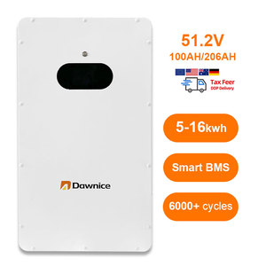 Dawnice batería de litio 48V 100ah baterías Litio 48V 200ah baterías de litio hierro 5kwh - Product Image 1