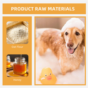 Champú de Lujo para Mascotas de Marca Privada para <span class=keywords><strong>Perros</strong></span> y Gatos - Fórmula de Miel y <span class=keywords><strong>Avena</strong></span>, Limpieza Profunda, Hidratante, Frescura Duradera, Baño - Product Image 3