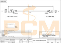 Câble d'extension convertisseur XT30 mâle vers XT60 femelle pour drone RC, robot FPV, moteur ESC, batterie, générateur d'énergie