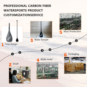 Fibra de carbono ajustable para deportes acuáticos Nueva llegada Logotipo personalizable Equipo de surf <span class=keywords><strong>Dragon</strong></span> <span class=keywords><strong>Boat</strong></span> Kayak Board <span class=keywords><strong>Paddle</strong></span> - Product Image 5