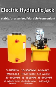 Cric hydraulique personnalisé 10T 20T 30T 200T à vendre cric hydraulique électrique cric de levage portable fendu - Product Image 6