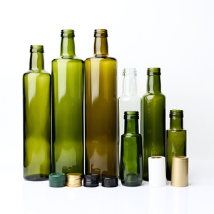 Bouteilles en verre carrées vides en verre Marasca antique de noyer et camélia, 250 ml et 1000 ml, avec couvercle, vente en gros pour le stockage d'huile d'olive - Product Image 2