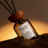 Bouteilles diffuseurs de parfum écologiques 150 ml, personnalisées, en verre, avec couvercle en liège imprimé sérigraphie, pour la maison
