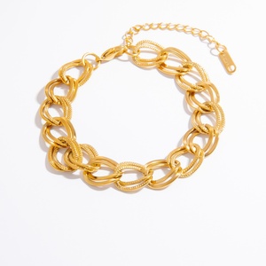 Pulsera de Acero Inoxidable para Mujer, Estilo Moderno, Lujo Ligero, Diseño Simple con Cadena Gruesa, Accesorio de Moda para Aniversario - Product Image 5