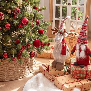 Grand sapin de Noël de luxe 2027 avec nœud et lumières, ensemble d'ornements de décoration de Noël - Product Image 5