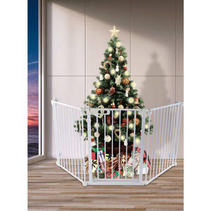 Grand parc <span class=keywords><strong>pour</strong></span> enfants à clôture métallique pliante à 5 panneaux avec barrière <span class=keywords><strong>pour</strong></span> bébé, barrière <span class=keywords><strong>de</strong></span> sécurité <span class=keywords><strong>pour</strong></span> cheminée - Product Image 6