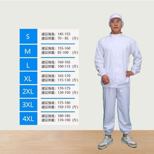 Ropa de Trabajo para Procesamiento de Alimentos, Traje con Capucha y Cuello Alto, Conjunto de Dos Piezas, Manga Larga, para Taller, Hombres y Mujeres, Poliéster Puro, Primavera 2024 - Product Image 4