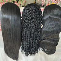 Perruque 13x6 Full Lace Frontal Ear to Ear en Cheveux Humains Bruts, Prête à Porter, avec Dentelle Pré-coupée et Pré-épilée, HD Transparente, Sans Colle, pour Femmes