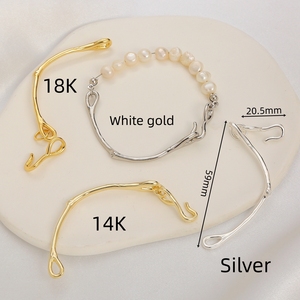 Accessori per Gioielli Fai-da-Te in Ottone Placcato Oro 18K, Design Vintage con Perline, Semi-Lavorati <span class=keywords><strong>MR</strong></span>.GUAN ZJ0506 - Product Image 2