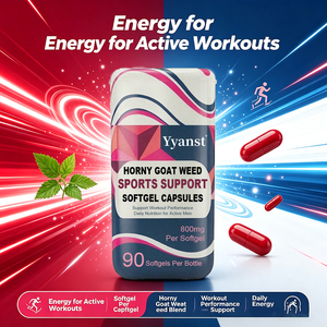 Complément alimentaire à base de plantes en capsules molles pour le soutien sportif, extrait de Horny Goat Weed 800mg, 90 gélules, favorise les performances sportives et la nutrition quotidienne - Product Image 3