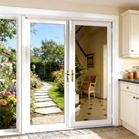 Isolation acoustique, double vitrage trempé de qualité supérieure, design moderne, antivol, cadre de porte en PVC, supermarché, hôpital
