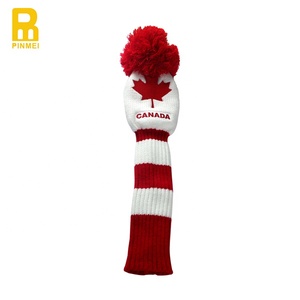 Housse de tête de club de golf en <span class=keywords><strong>laine</strong></span> et fibre de bambou PM Brand, tricotée, broderie personnalisée, durable, avec couleur personnalisée - Product Image 5