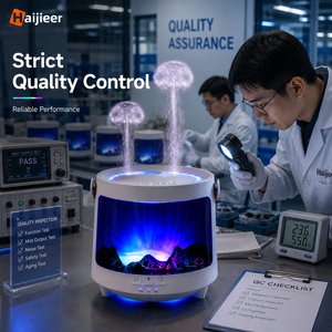 Humidificador Aurora <span class=keywords><strong>Volcano</strong></span> de 300 ml con Simulación de Llama 3D, Difusor de Aroma Inteligente con Niebla Fría y Luces de Arcoíris Dinámicas - Product Image 3